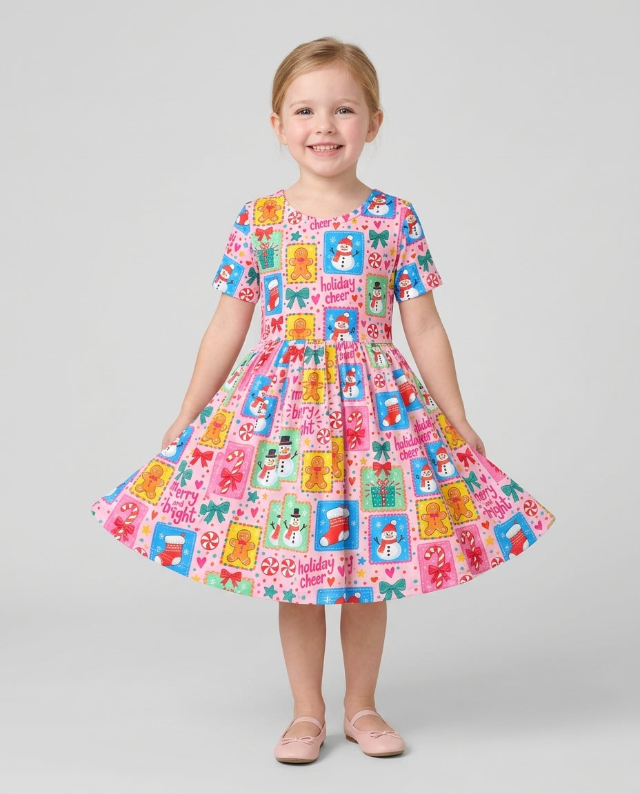 Merry & Bright Bamboo Twirl Dress