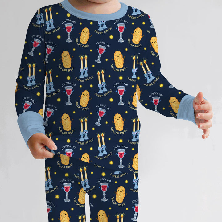 Shabbat Eve Two Piece Long Sleeve Pajama Set