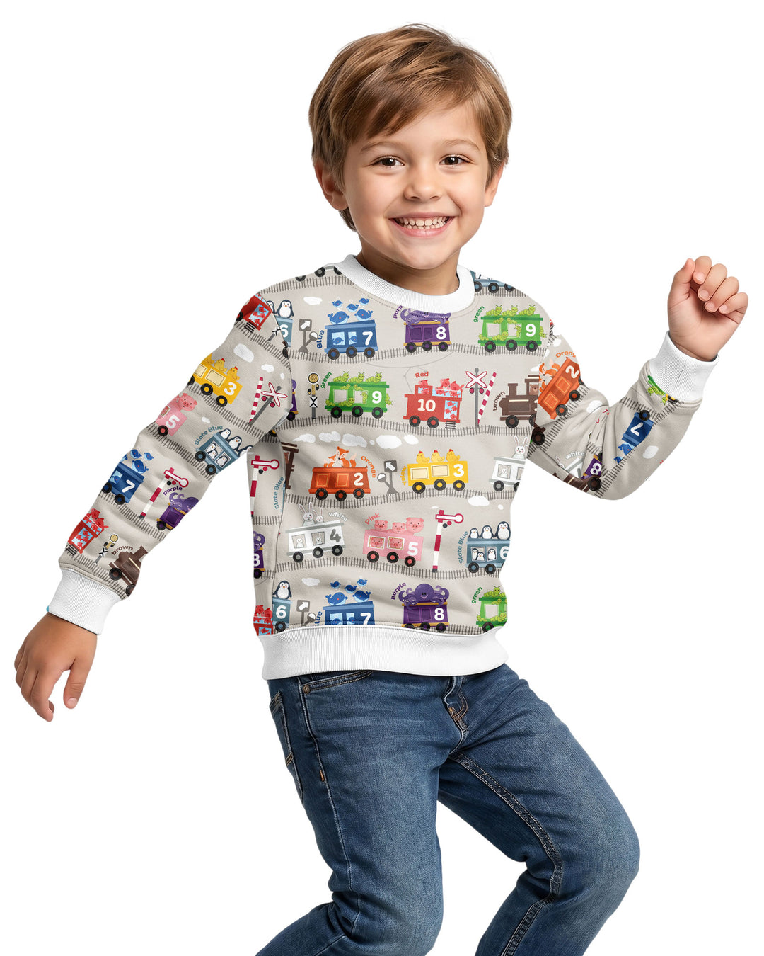 Sweatshirt mit Rundhalsausschnitt aus Bambusfaser