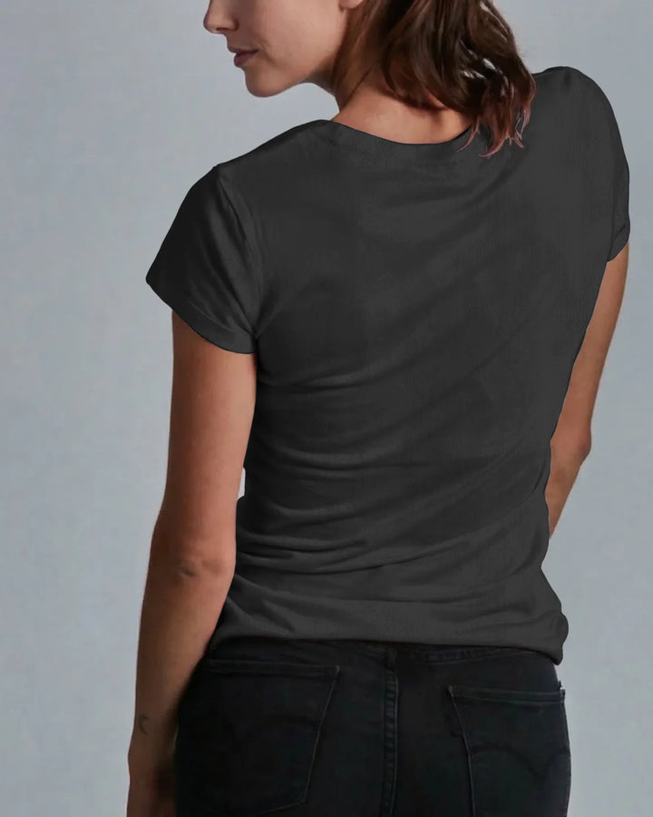Solid Color Bamboo Women T-Shirt