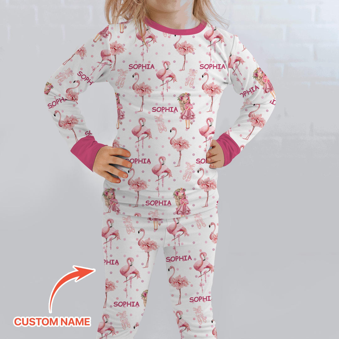 Little Ballerina Dreams Two Piece Long Sleeve Pajama Set