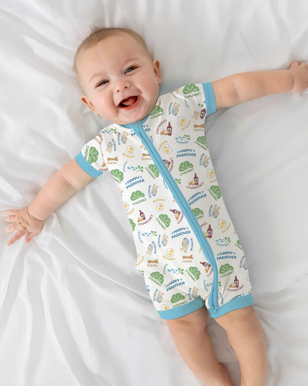 Happy Passover Matching Family Shorty Zippy