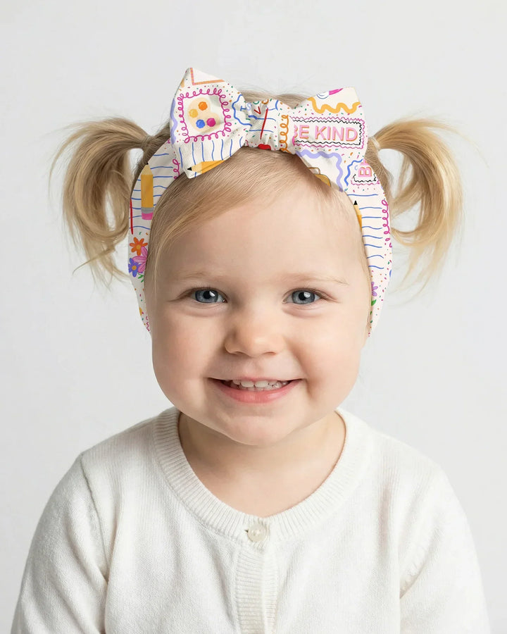 Colorful Doodle School Headband