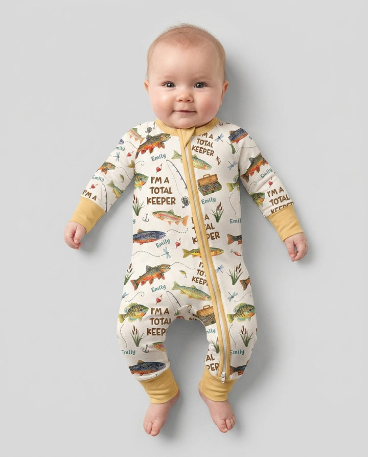 I Am A Total Keeper Custom Name Bamboo Convertible Zippy