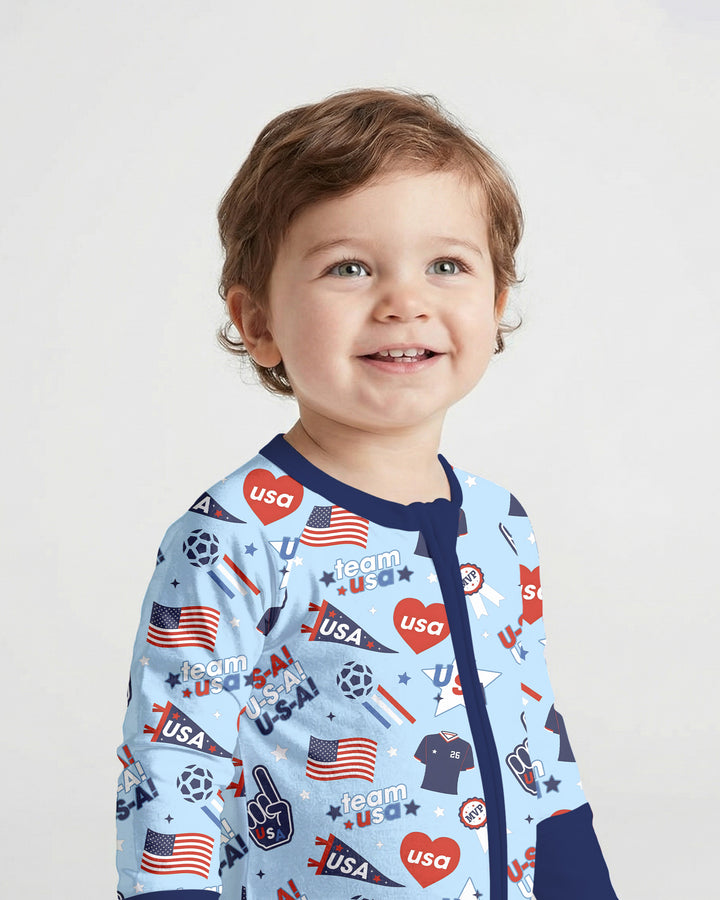 Soccer Party Team USA Bamboo Convertible Zippy