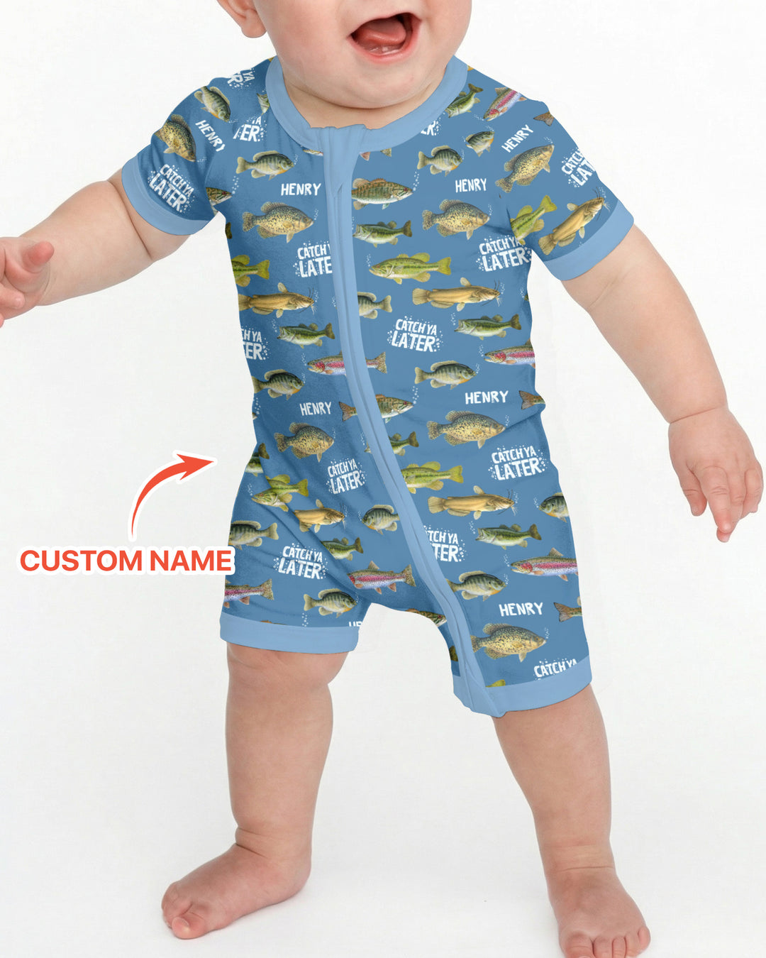 Catch Ya Later Matching Daddy & Me Shorty Zippy