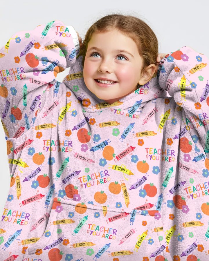 Teacher You Are Special Bamboo Blanket Hoodie