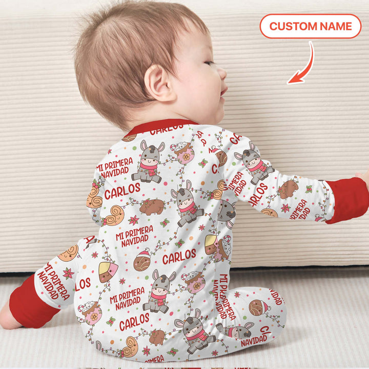 Mi Primera Navidad Custom Name Convertible Zippy , Mi Primera Navidad Custom Name Convertible Zippy - 0-3M