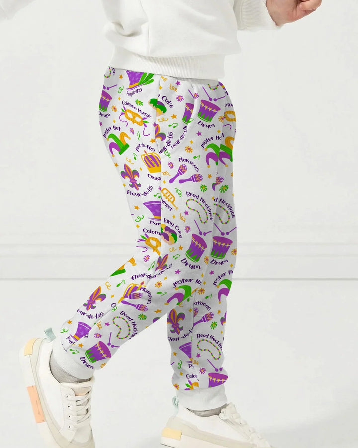 Mardi Gras Family Matching Bamboo Jogger