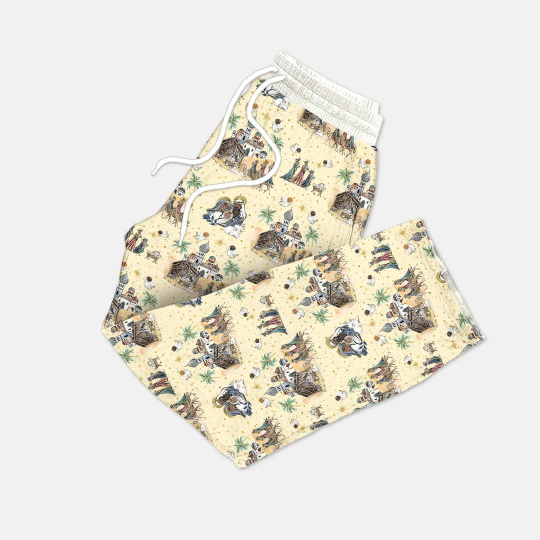 Nativity Christmas Family Matching Family Men's Pajama Set