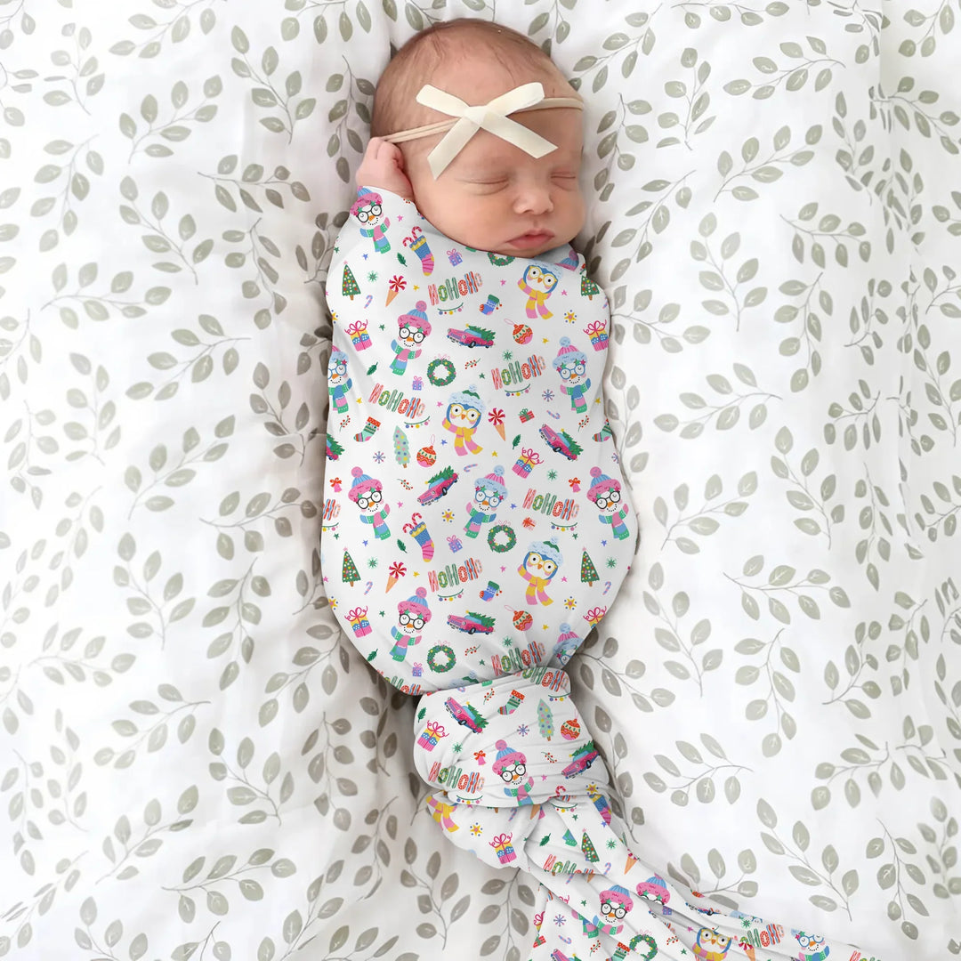 Bright Christmas Swaddle Blanket