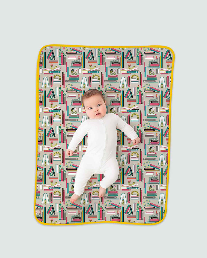 Bookworm Adventures Bamboo Blanket