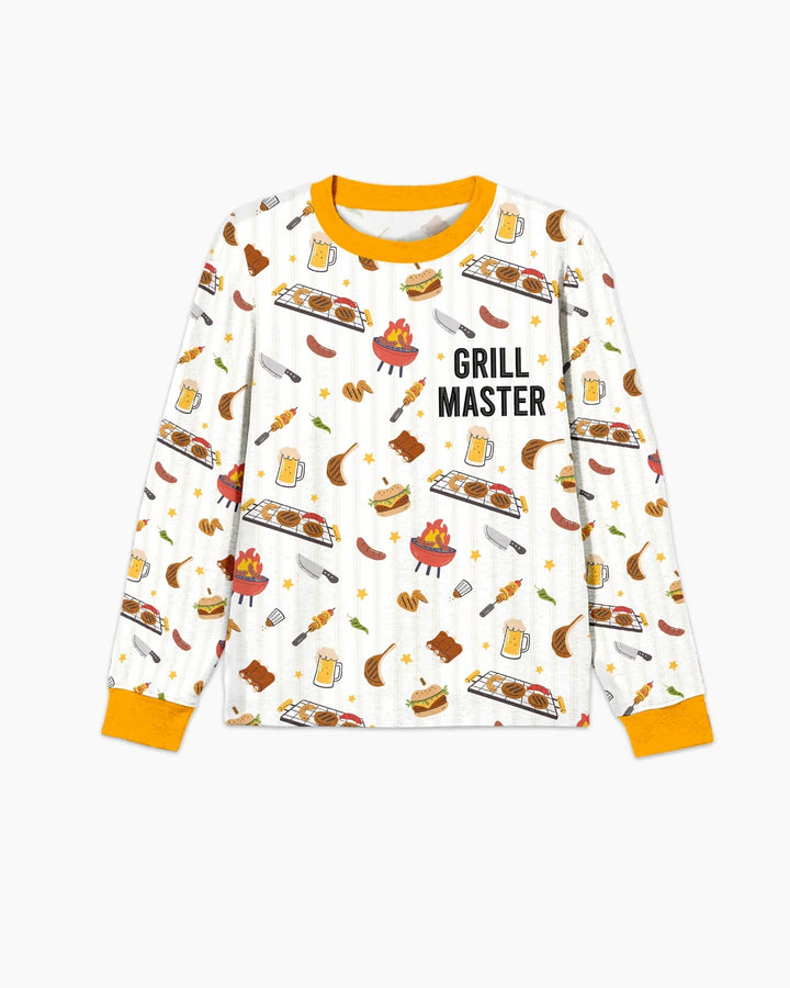 Embroidered Grill Dad Bamboo Men's Pajama Set