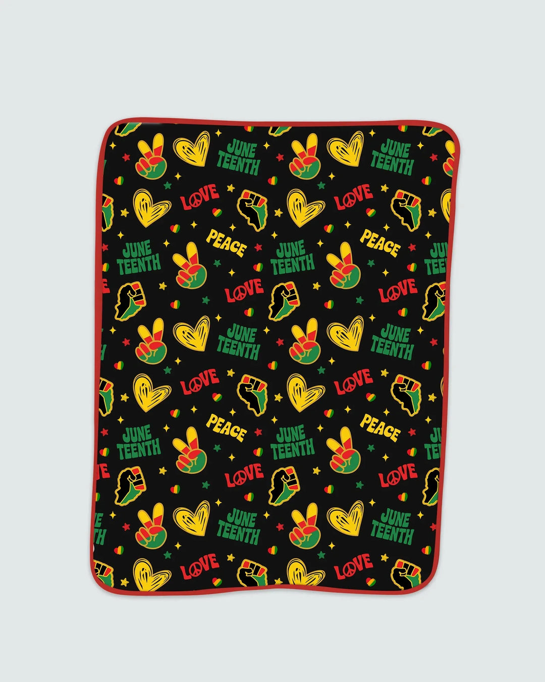 Peace Love Juneteenth Bamboo Blanket
