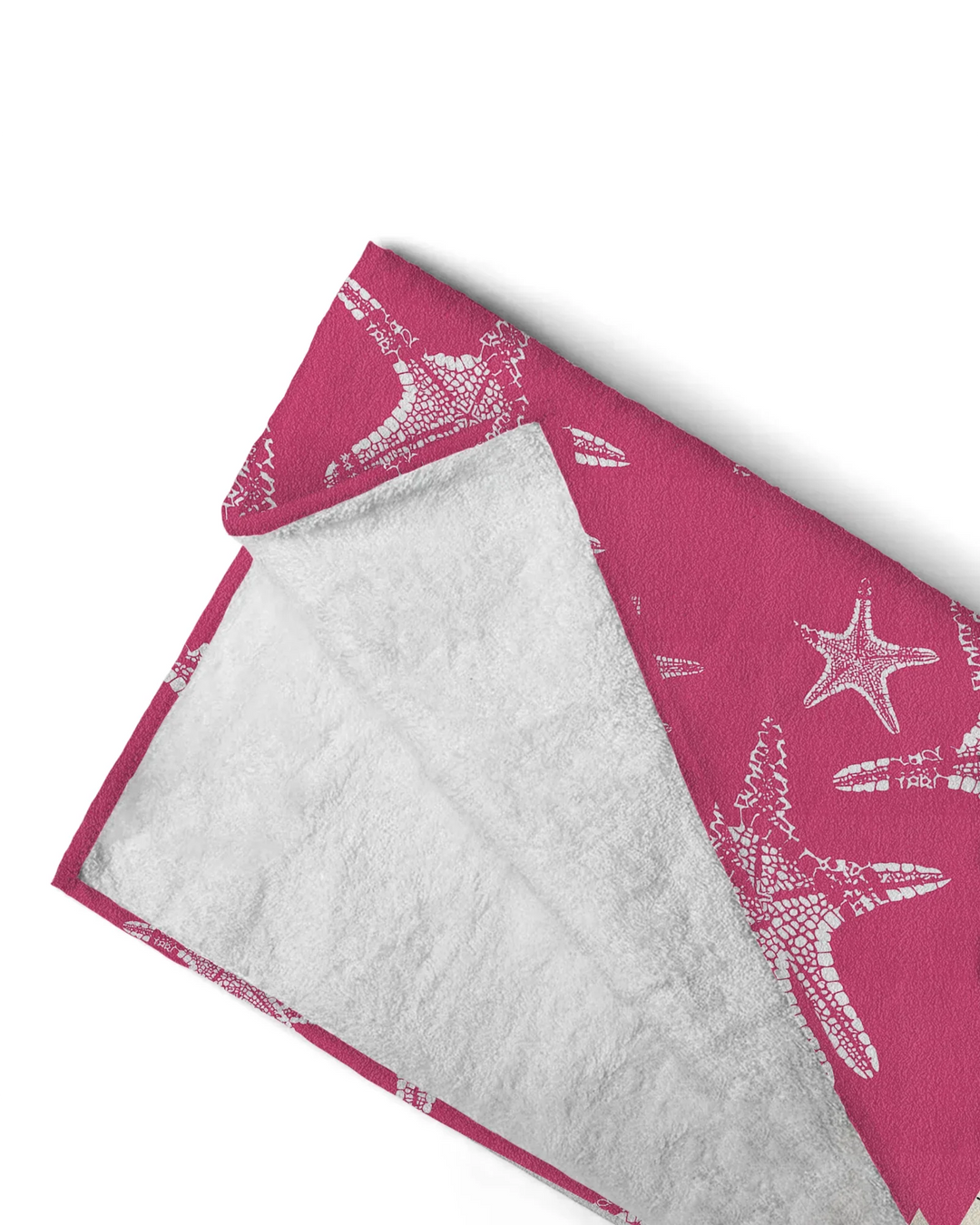 Custom Photo Starfish With Names Bamboo Beach Towel