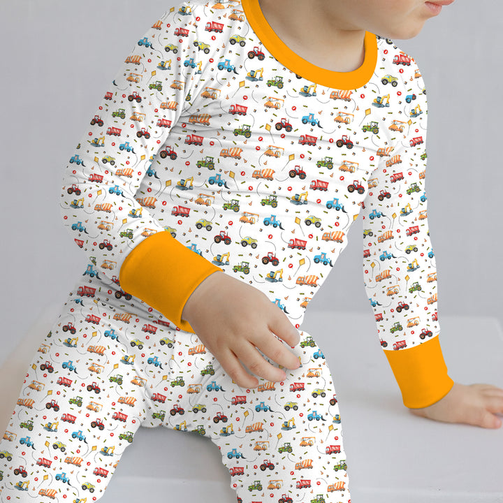 Little Construction Heroes Two Piece Long Sleeve Pajama Set