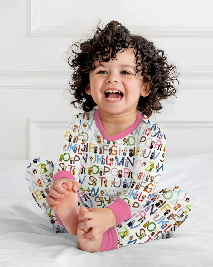 Saint ABCs Bamboo Two Piece Long Sleeve Pajama Set