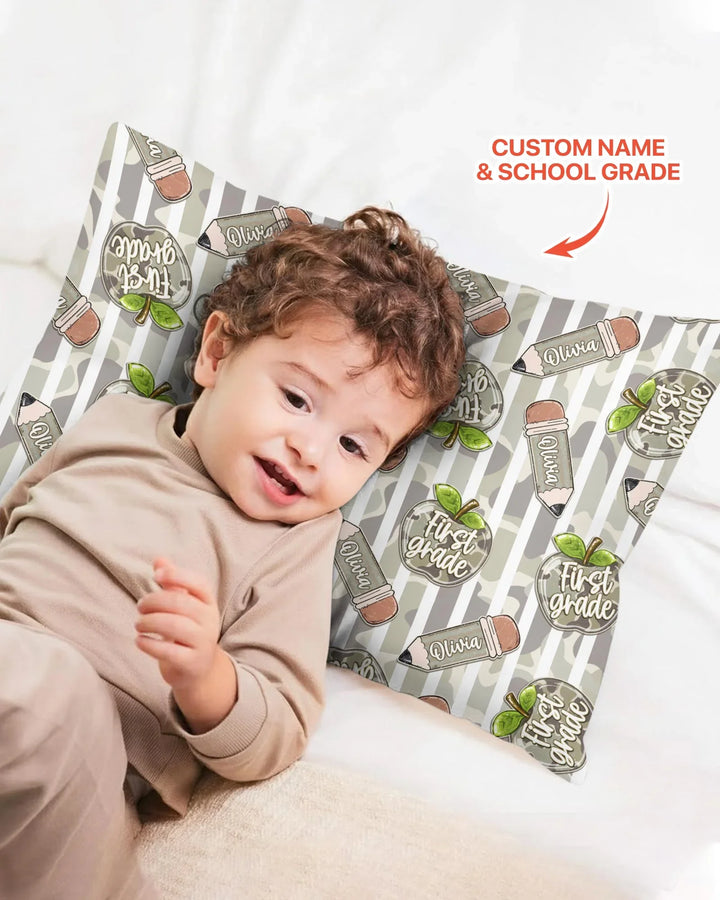 Plantilla de funda de almohada de bambú personalizada