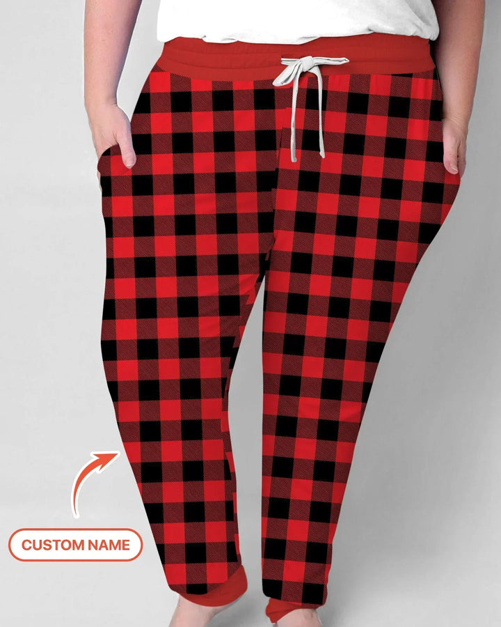 Custom Name Family Bear Matching Bamboo Women Pajama Set