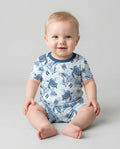 Little Turtles Family Matching Bamboo Two Piece Short Sleeve Shorts Pajama Set