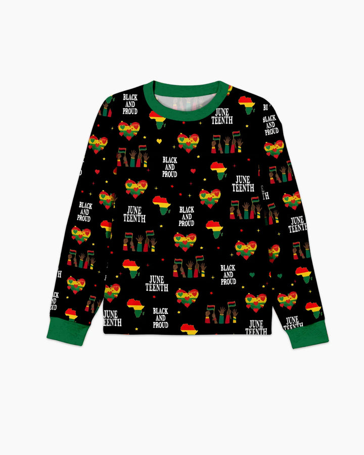 Juneteenth Black and Proud Bamboo Men's Pajama Set