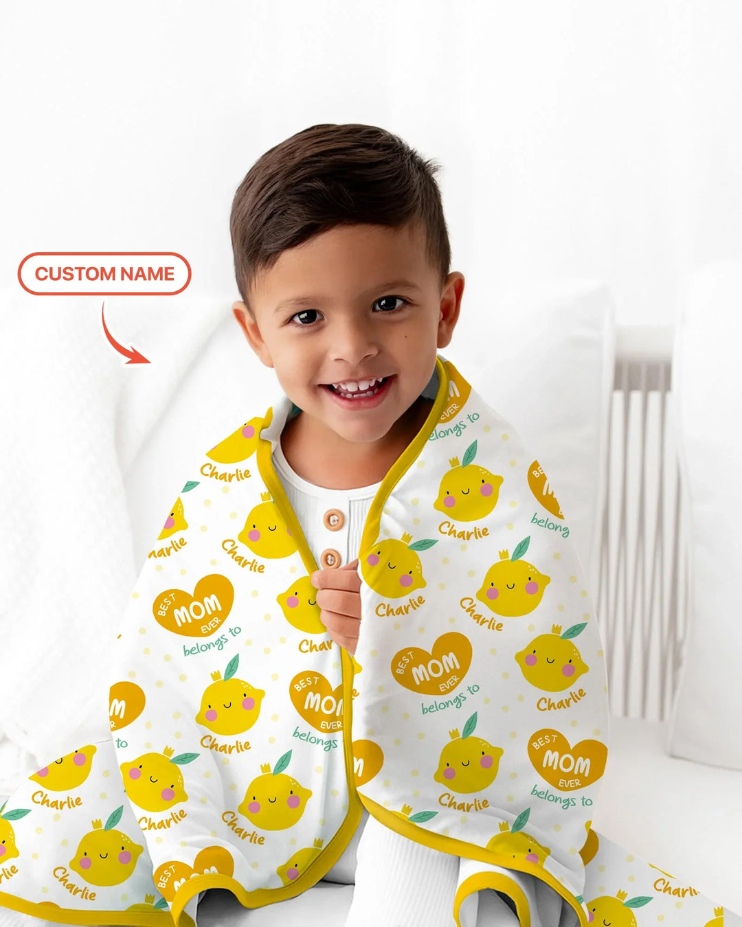 Custom Name Best Mom Ever Belongs to Bamboo Blanket