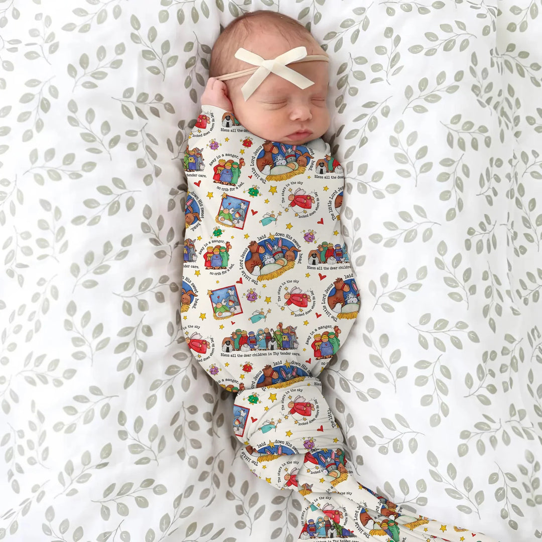 Away In A Manger Blessings Swaddle Blanket