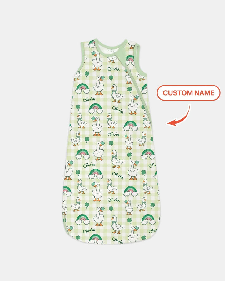 Custom Name Lucky Ducks Sleep Bag