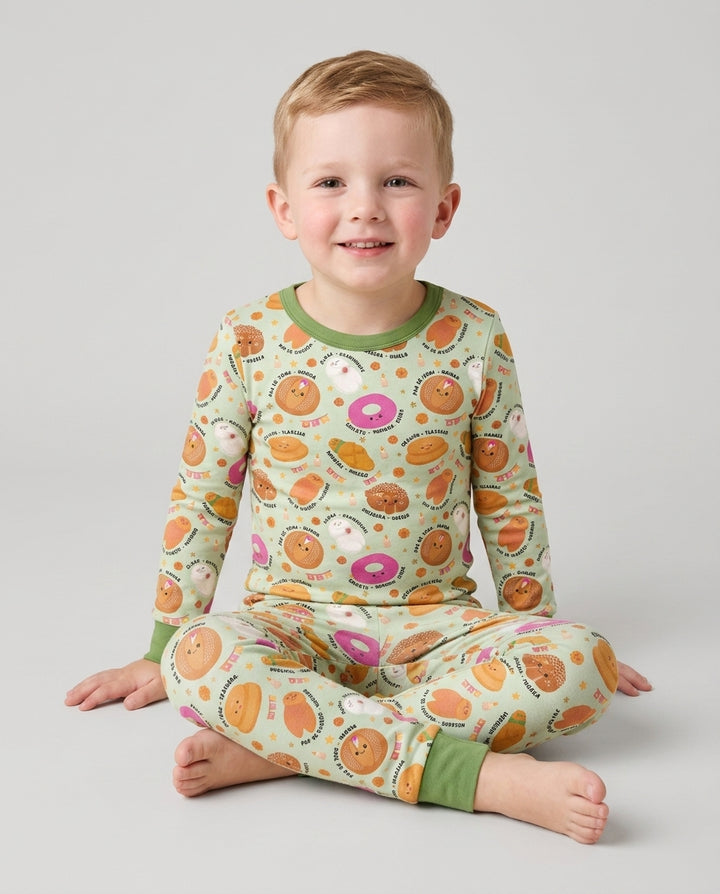 Pan Dulce Fiesta Bamboo Two Piece Long Sleeve Pajama Set