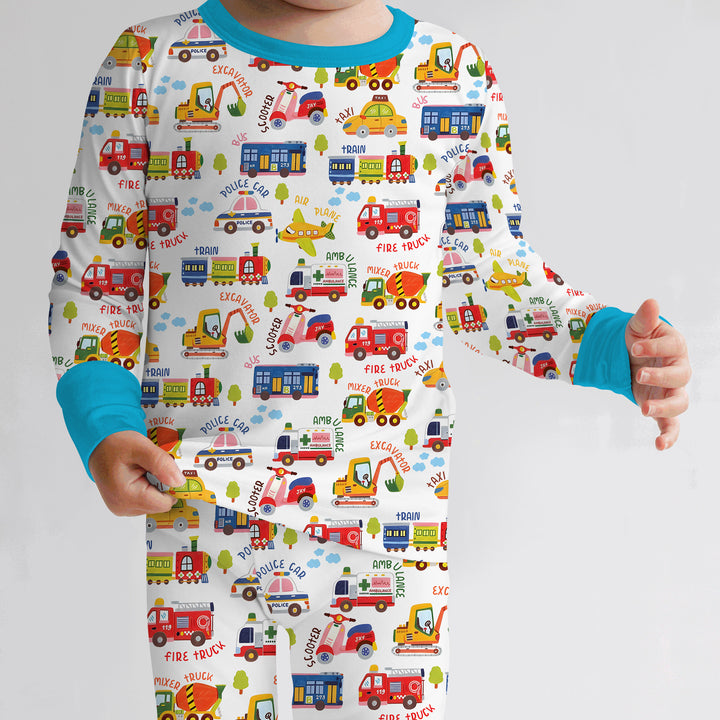 Beep Beep Adventure Two Piece Long Sleeve Pajama Set