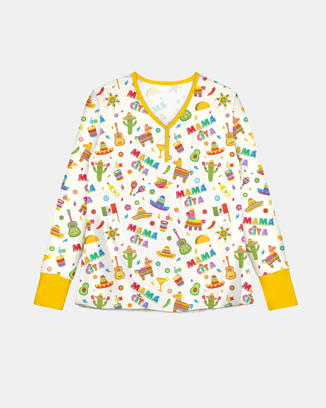 Conjunto de pijama de bambú para mujer a juego con la familia del Cinco de Mayo