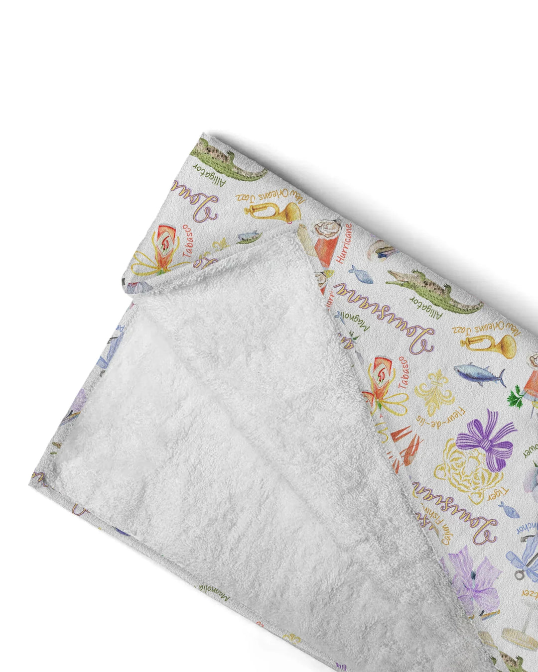 Louisiana Preppy Summer Bamboo Beach Towel