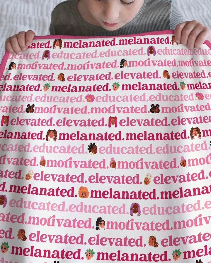 Educated Motivated Elevated Melanated Blanket