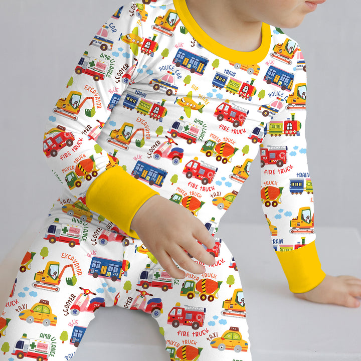 Beep Beep Adventure Two Piece Long Sleeve Pajama Set
