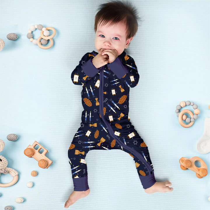 Shabbat Shalom Family Matching Convertible Zippy