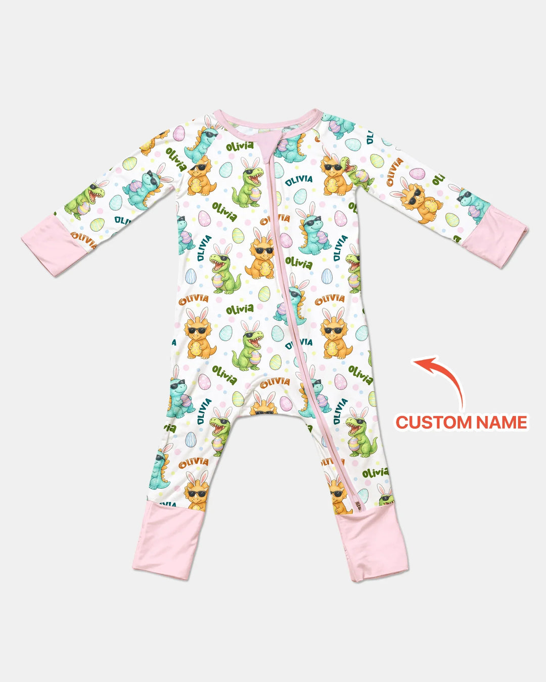 Custom Name Dinosaur on the Hunt Convertible Zippy