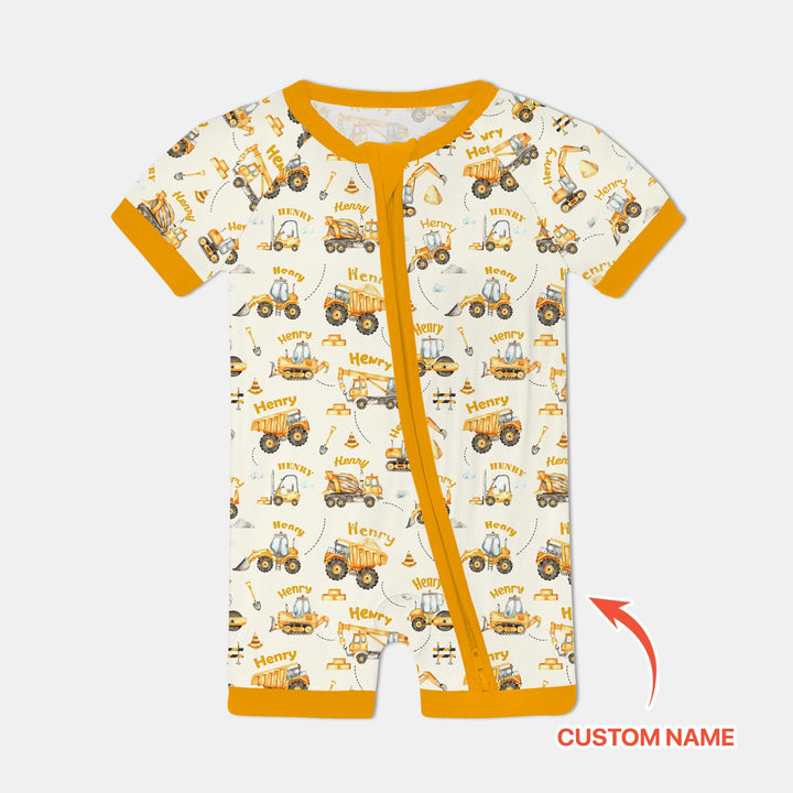 Constructions Machines Custom Name Shorty Zippy