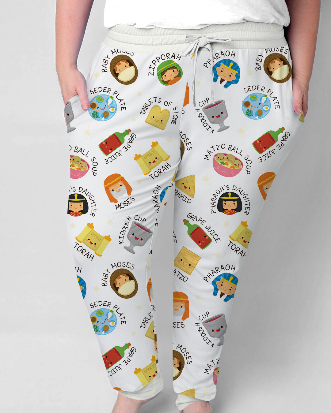 Cute Passover Characters Women Pajama Set