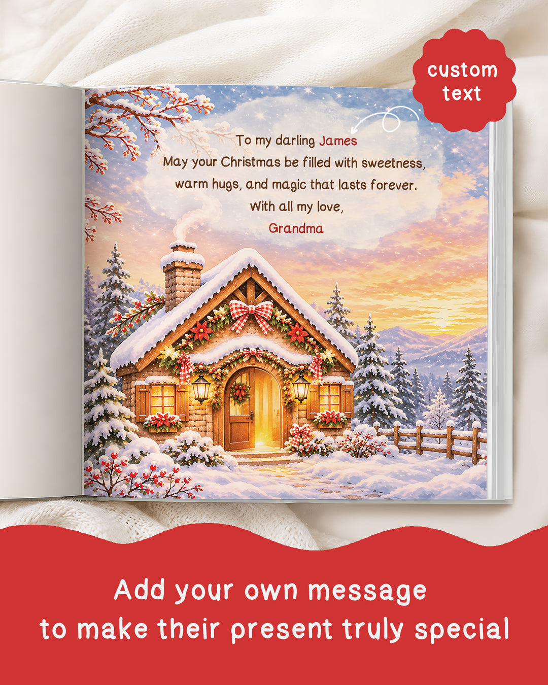 Personalized Grandma & Grandchild Christmas Book