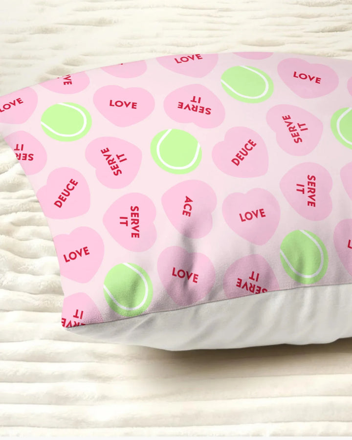 Tennis with Love Bamboo Pillow Case