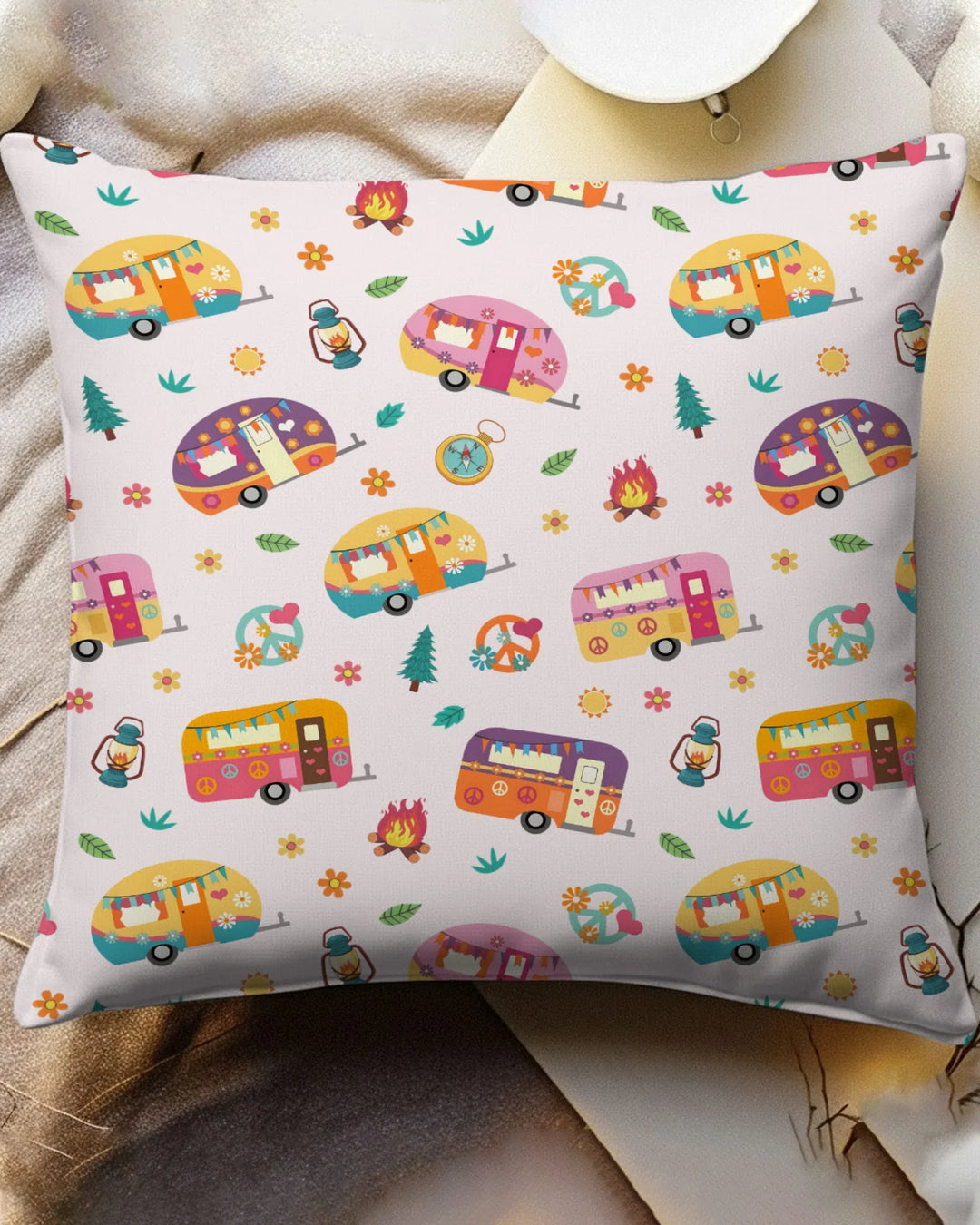 Happy Little Camper Bamboo Pillow Case