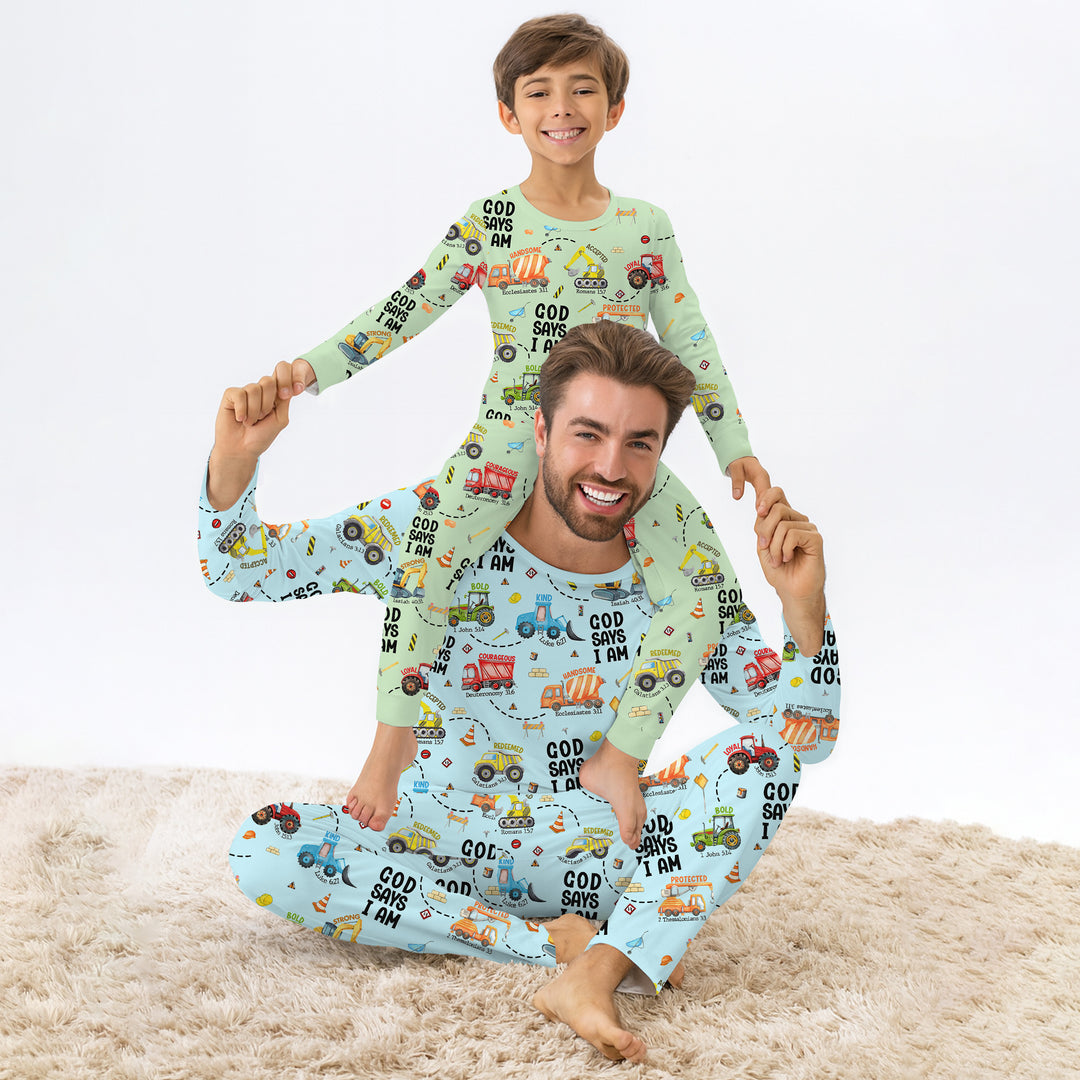 God Says I am Men's Pajama Set