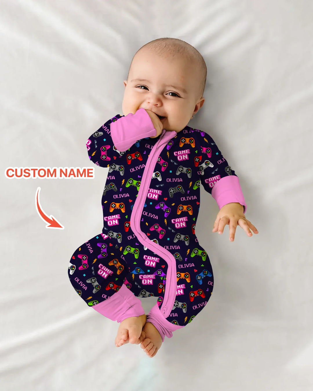 Custom Name Game On Family Matching Bamboo Convertible Zippy