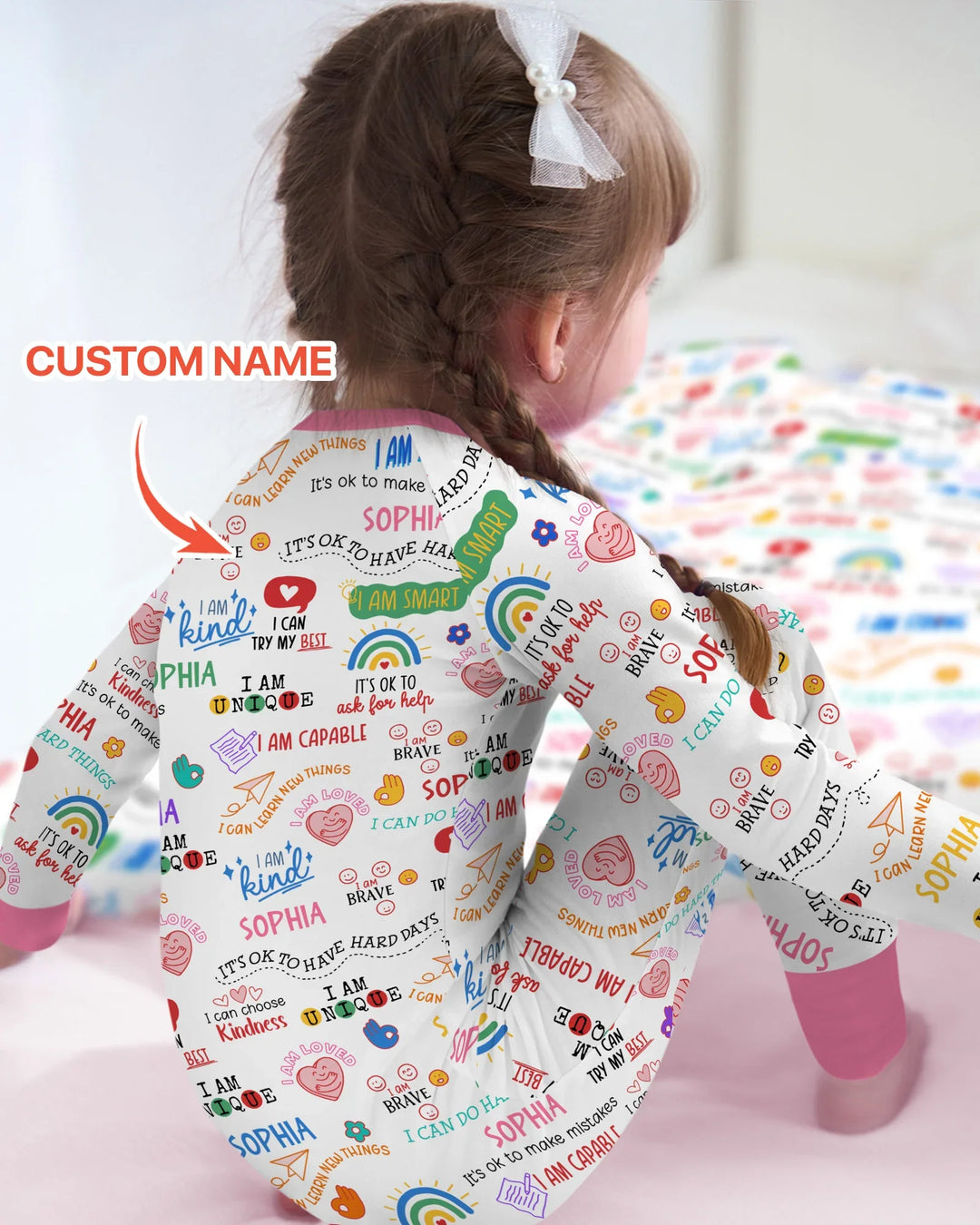 Daily Affirmations Matching Mommy & Baby Bamboo Convertible Zippy