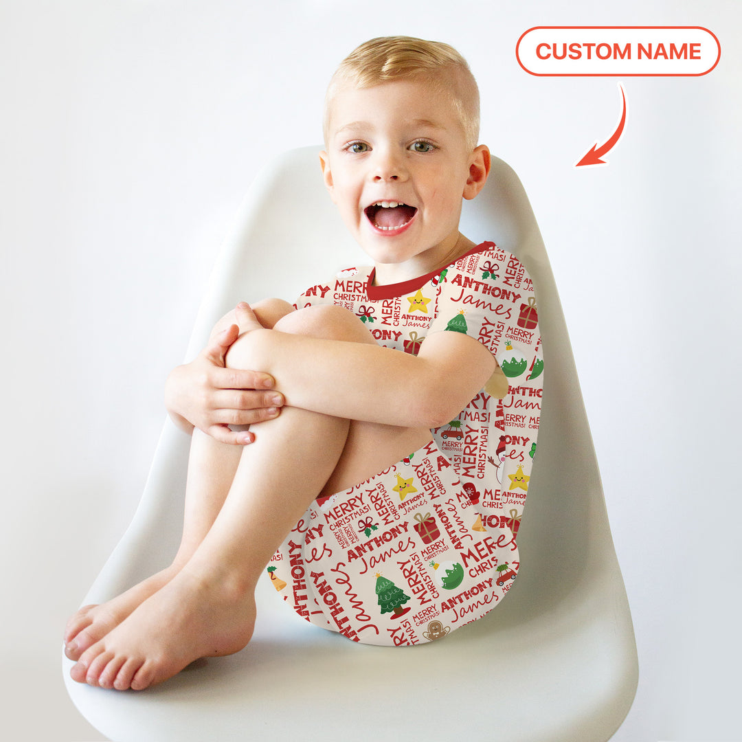 Zweiteiliges Pyjama-Set mit kurzen Ärmeln und Shorts im Sommer-Design