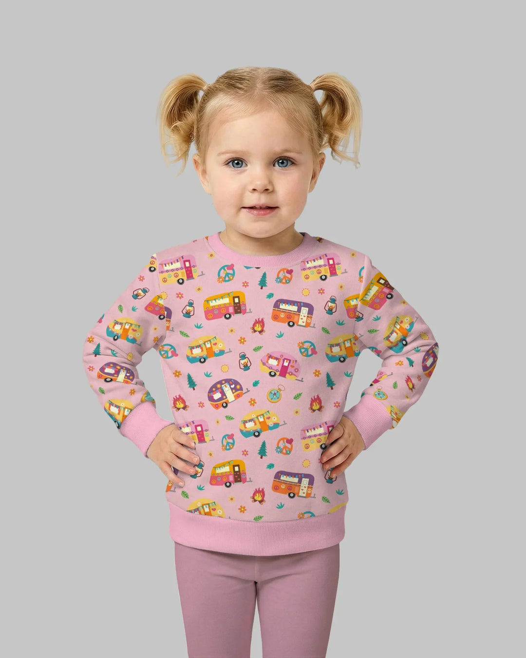 Happy Little Camper Bamboo Crewneck Sweatshirt