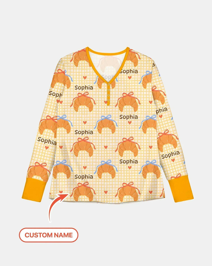 Breakfast Love Family Matching Women Pajama Set