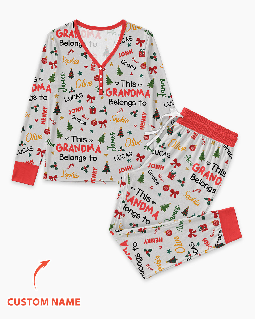 Loved By My Kids Bamboo Women Pajama Set
