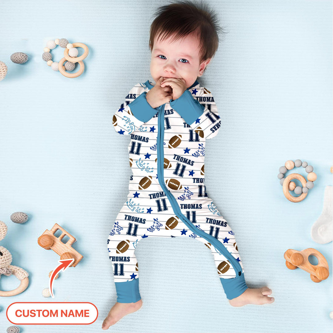 Custom Name Football Time Convertible Zippy