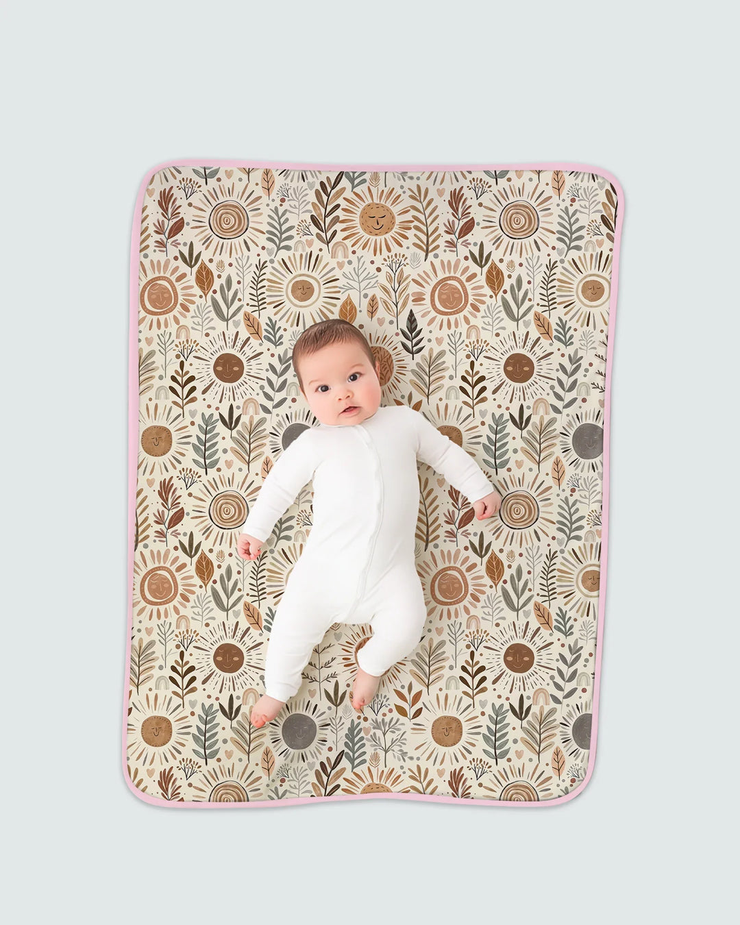 Boho Sunshine Garden Bamboo Blanket
